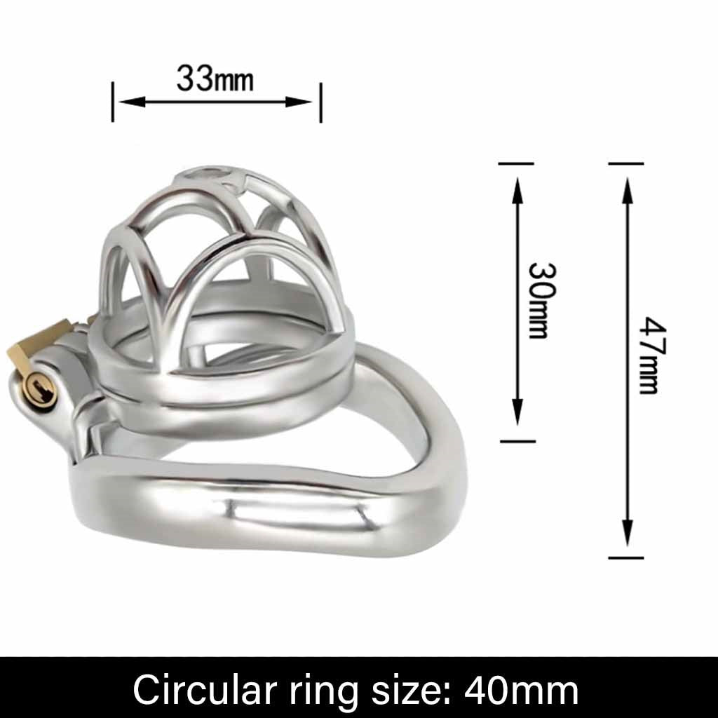 Male Chastity Device Hypoallergenic Stainless Stee