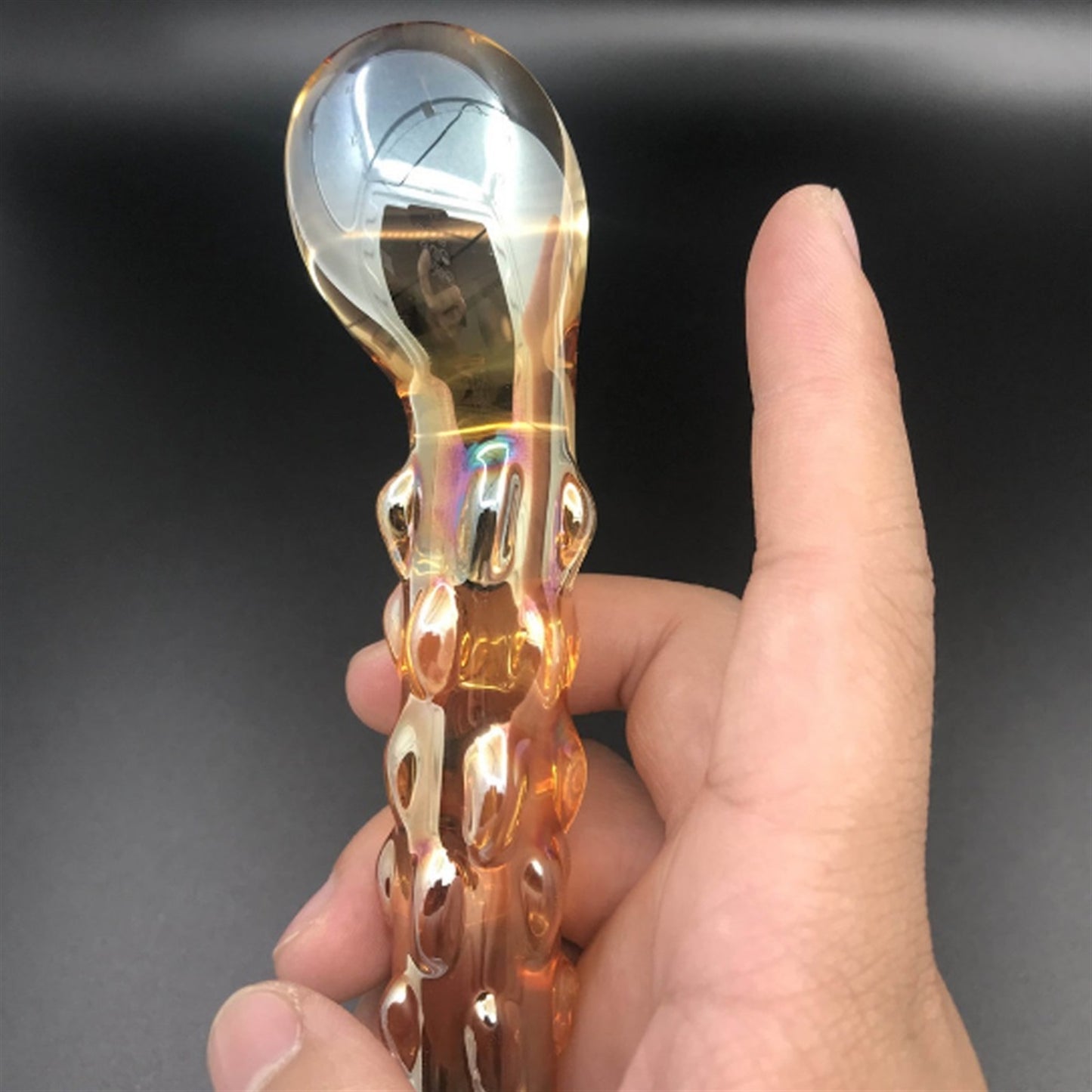 Crystal glass artificial penis sex tool orgasm mas