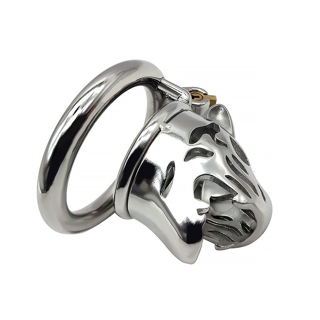 3 Size 304 Stainless-steel Leopard Head Cage Ring 